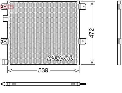 Condenser, air conditioning DENSO DCN99077
