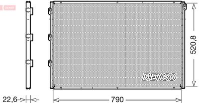 Condenser, air conditioning DENSO DCN99078