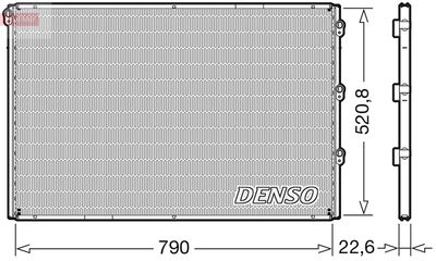 Condenser, air conditioning DENSO DCN99079