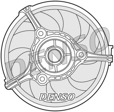 Fan, engine cooling DENSO DER02002