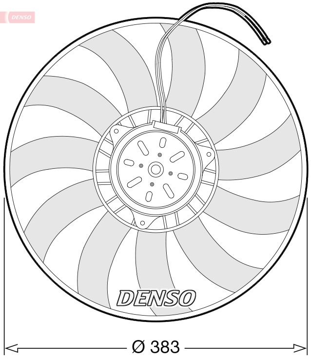 DENSO DER02009 Fan, engine cooling
