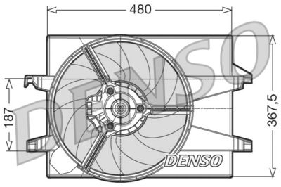 Fan, engine cooling DENSO DER10002