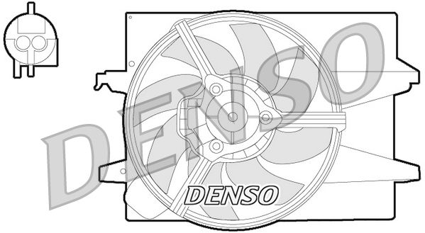 DENSO DER10004 Fan, engine cooling