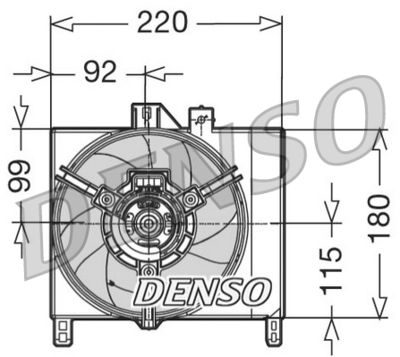 Fan, engine cooling DENSO DER16002