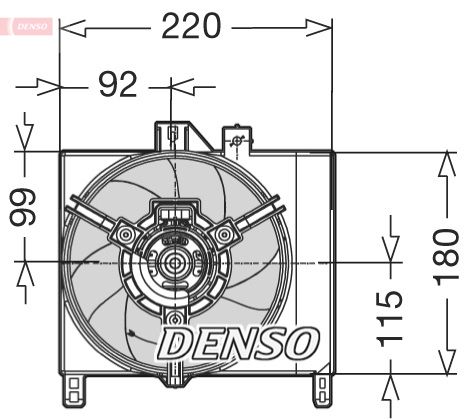 DENSO DER16003 Fan, engine cooling
