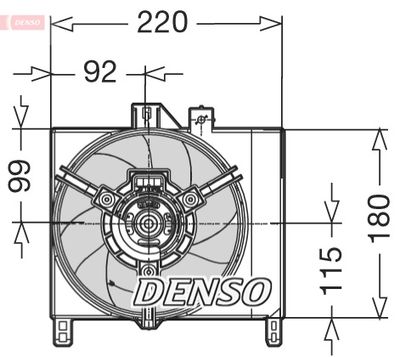 Fan, engine cooling DENSO DER16003