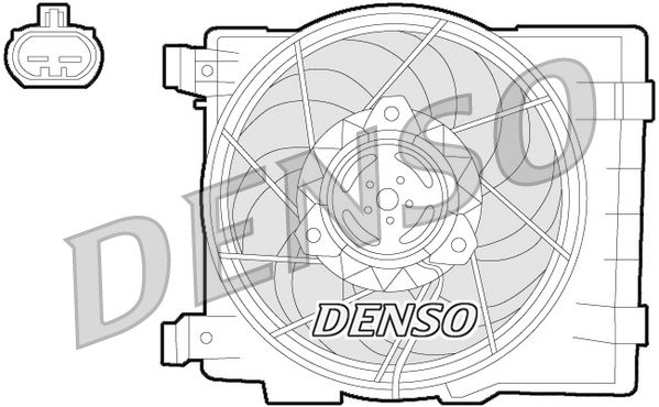DENSO DER20015 Fan, engine cooling