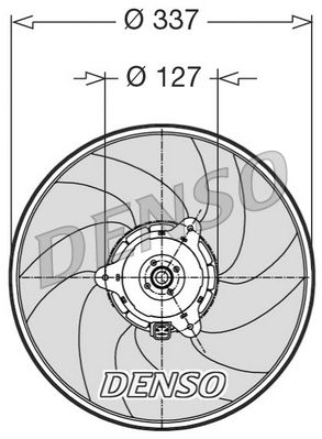 DENSO DER21002 Fan, engine cooling
