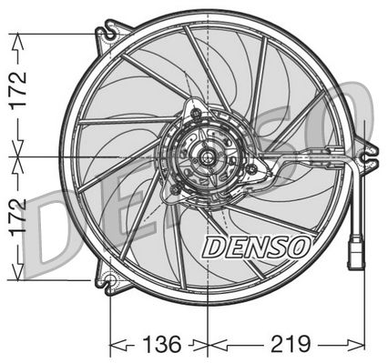 DENSO DER21007 Fan, engine cooling