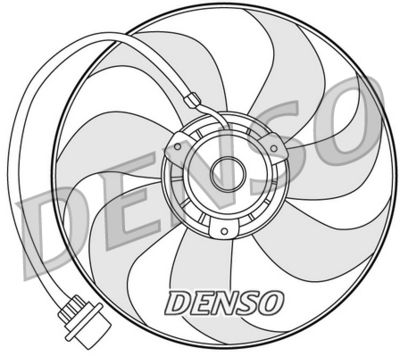 Fan, engine cooling DENSO DER32001