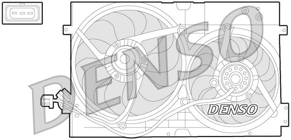 DENSO DER32010 Fan, engine cooling