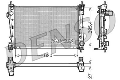 Radiator, engine cooling DENSO DRM01006