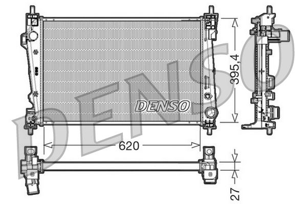 DENSO DRM01007 Radiator, engine cooling