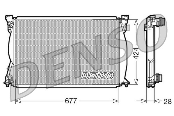 DENSO DRM02038 Radiator, engine cooling