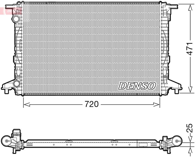 DENSO DRM02043 Radiator, engine cooling