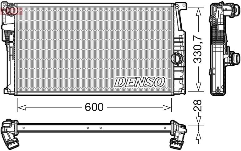 DENSO DRM05015 Radiator, engine cooling