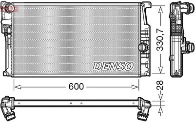 Radiator, engine cooling DENSO DRM05015