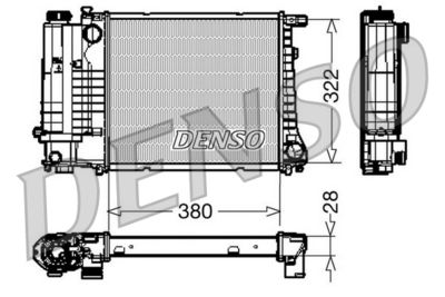 Radiator, engine cooling DENSO DRM05044