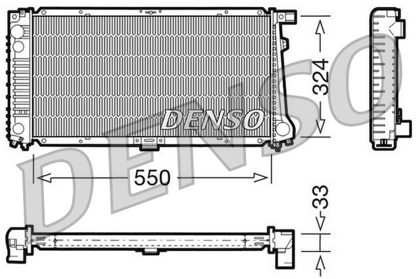 DENSO DRM05058 Radiator, engine cooling