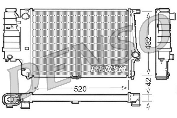 DENSO DRM05064 Radiator, engine cooling