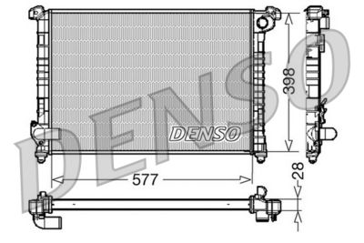 Radiator, engine cooling DENSO DRM05100