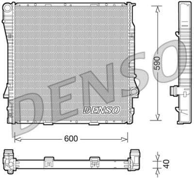 Radiator, engine cooling DENSO DRM05114