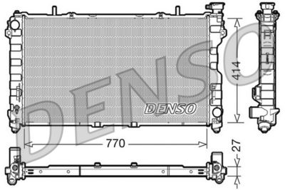 Radiator, engine cooling DENSO DRM06011