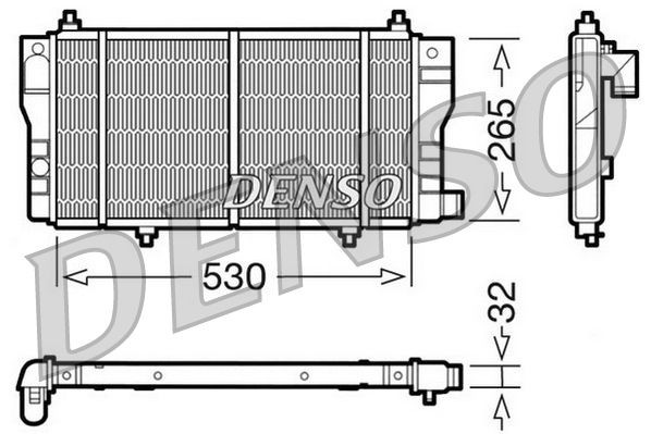 DENSO DRM07002 Radiator, engine cooling