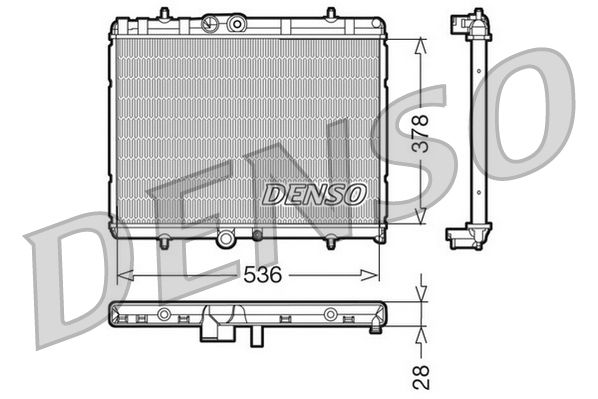 DENSO DRM07015 Radiator, engine cooling