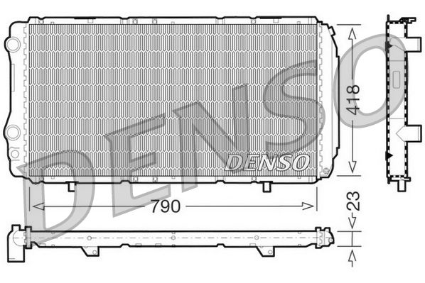 DENSO DRM09074 Radiator, engine cooling