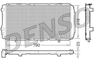 Radiator, engine cooling DENSO DRM09074