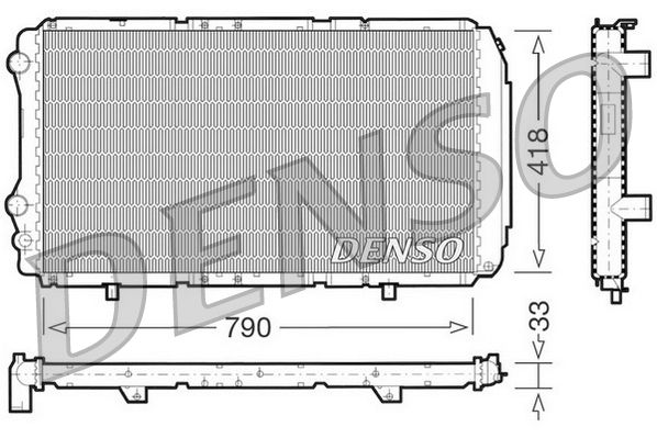 DENSO DRM09076 Radiator, engine cooling