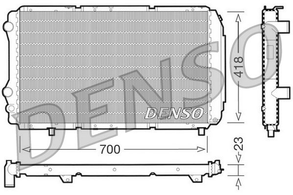 DENSO DRM09077 Radiator, engine cooling
