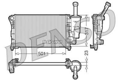 Radiator, engine cooling DENSO DRM09086