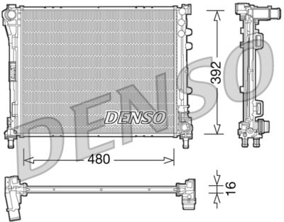 Radiator, engine cooling DENSO DRM09087
