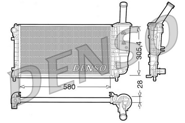 DENSO DRM09108 Radiator, engine cooling