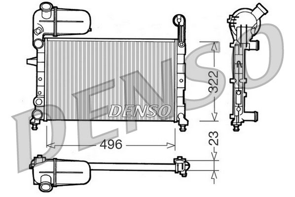 DENSO DRM09133 Radiator, engine cooling