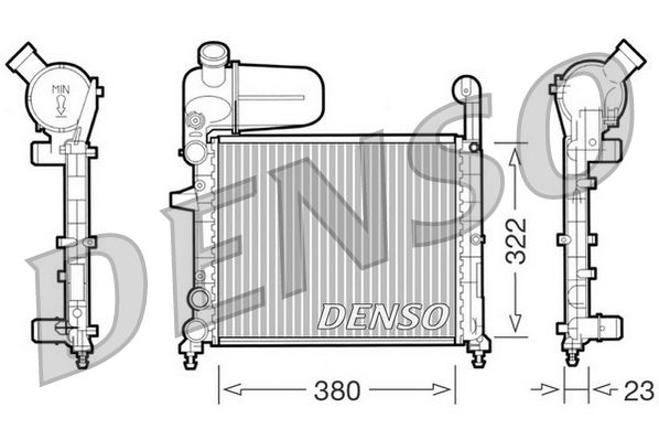 DENSO DRM09134 Radiator, engine cooling