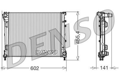 Radiator, engine cooling DENSO DRM09160