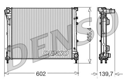 Radiator, engine cooling DENSO DRM09162