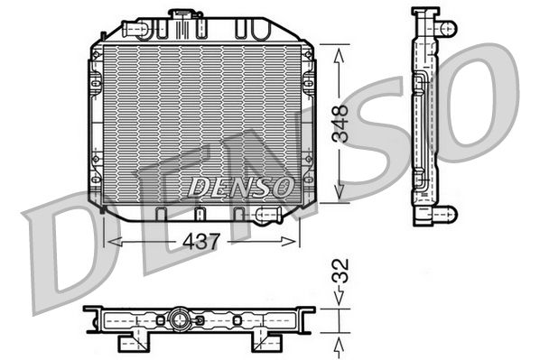 DENSO DRM10001 Radiator, engine cooling