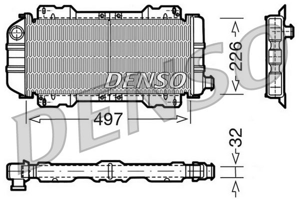 DENSO DRM10017 Radiator, engine cooling