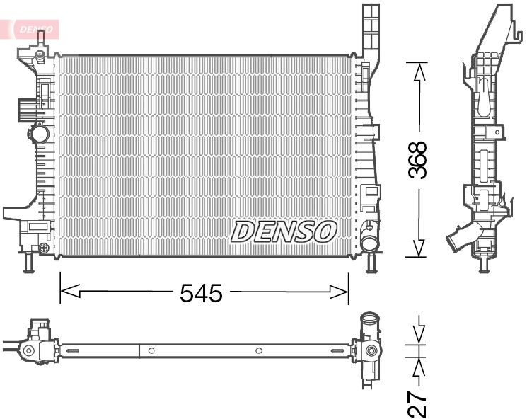 DENSO DRM10029 Radiator, engine cooling