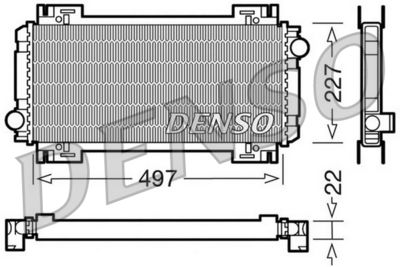 Radiator, engine cooling DENSO DRM10032