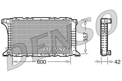 Radiator, engine cooling DENSO DRM10090