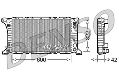 Radiator, engine cooling DENSO DRM10092