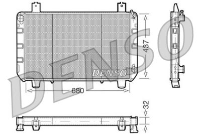 Radiator, engine cooling DENSO DRM10095