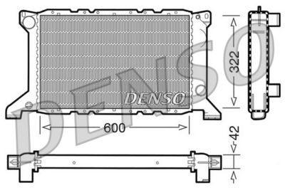 Radiator, engine cooling DENSO DRM10098