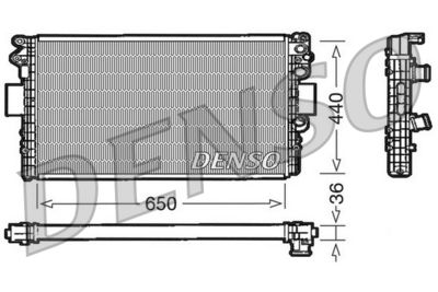 Radiator, engine cooling DENSO DRM12004