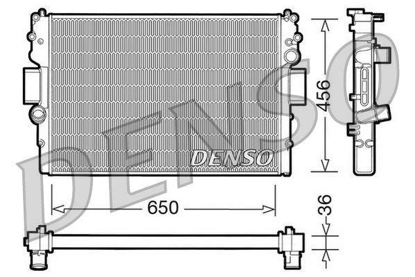 DENSO DRM12007 Radiator, engine cooling